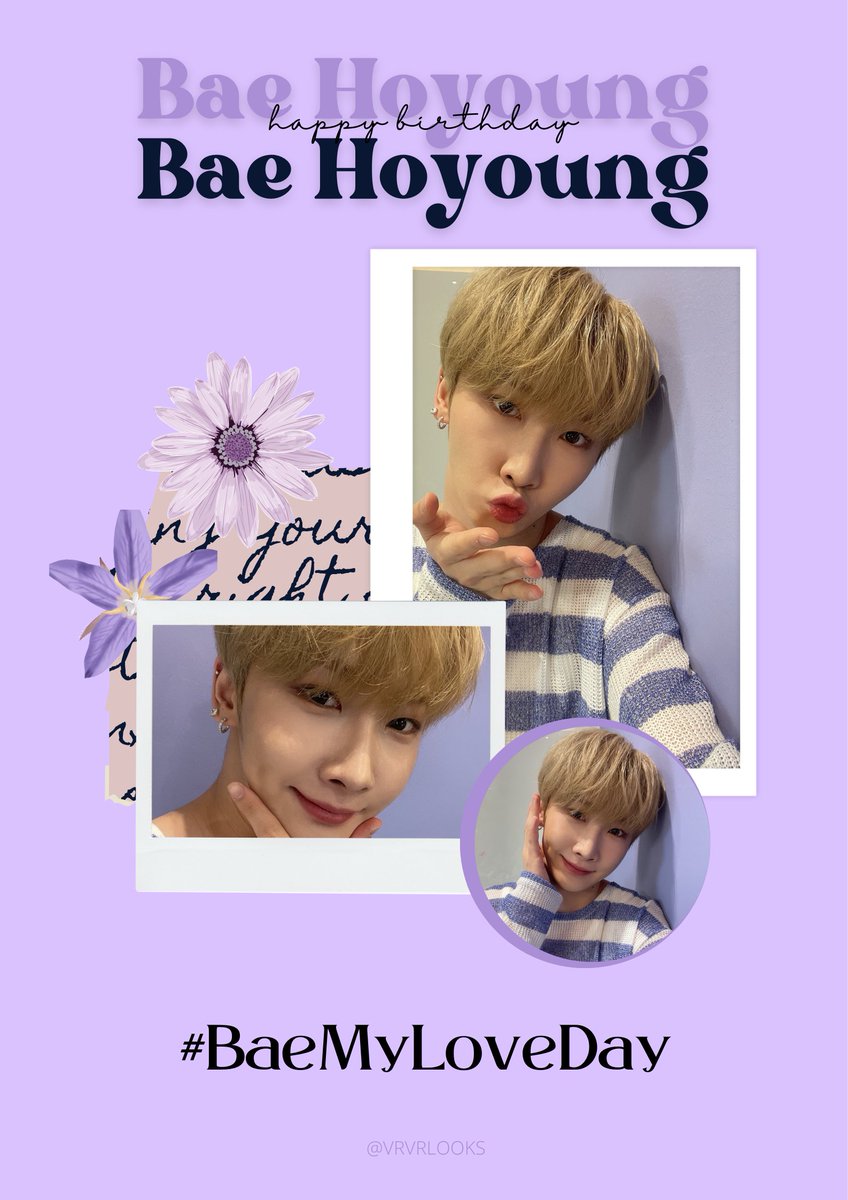 Happy birthday our bae, Bae Hoyoung! You're such a kind-hearted, charming, and talented person. You deserve all of VERRER's love and kindness. Let's make more good memories Hoyoung 💜💜💜

#BaeMyLoveDay
#HappyHoyoungDay
#호영배_생일축하해
#햇살처럼_빛나는_호영데이