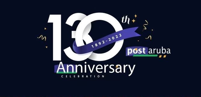 Post Aruba proudly marks its 130th anniversary as the designated national operator of Aruba.
Post Aruba thanks the UPU, the Postal Union of the Americas, Spain and Portugal, CPU and national operators for their continued 
cooperation and support over the 130 years of operation.