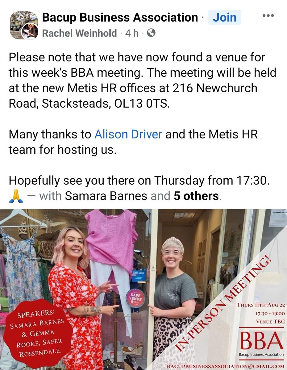 moreintheroom's tweet photo. We're talking @BacupBusiness this week, all about @SaferRossendale. Last week it was @RossendaleRadio, where will we be next week? 
No, seriously, we'd love to come to your group, your place of work, your network, to chat all things Safer #Rossendale.
Get in touch. https://t.co/FJGWK7EJJ3