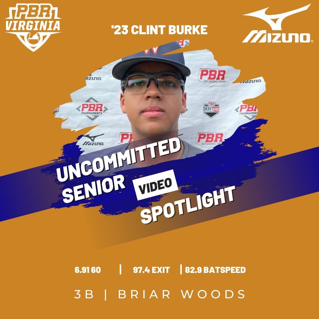 PrepBaseballVA's tweet photo. Uncommitted Senior 📼 Spotlight

.@BWBaseball1 3B @Burke_clinton11 

Briar Woods athletic and strong 3B with sub 7 speed and a fast bat with present power 

👀👉 https://t.co/ZEnIFqiqCe https://t.co/n1FHqpxckl
