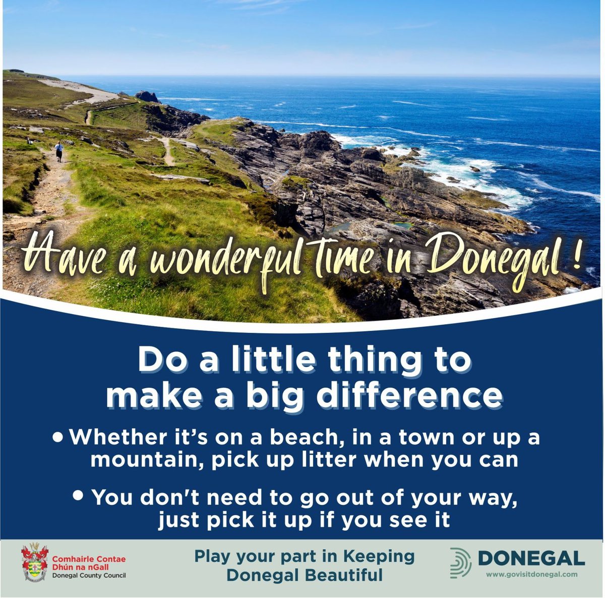 Donegal_ie's tweet photo. .#PlayYourPart while visiting Donegal this summer by keeping #Donegal free of waste to protect our diverse and beautiful landscape 🗑️♻️
Check out how to manage your waste on the go here 👇️
https://t.co/FvR4cJ3g4w
#DonegalItsInOurDNA #IrelandsDNA #KeepDiscoveringDonegal https://t.co/jCBh6BtVLh