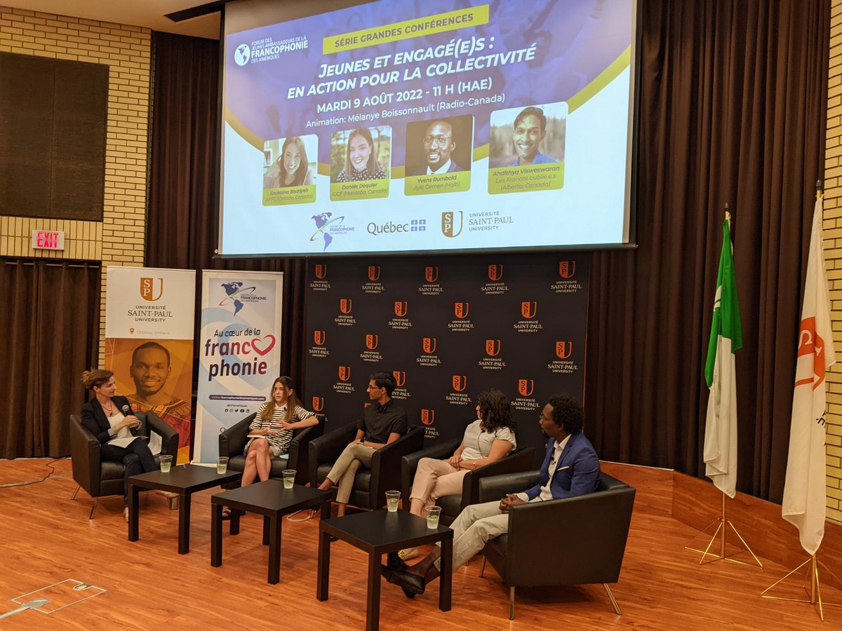 CFAmeriques's tweet photo. Ce matin au Forum des jeunes ambassadeurs de la francophonie des Amériques (#FJFA) c'est le panel Jeunes et engagé(e)s! Suivez les Grandes conférences et panels en ligne : https://t.co/9xP5iImNN8 https://t.co/5qjkKydquU