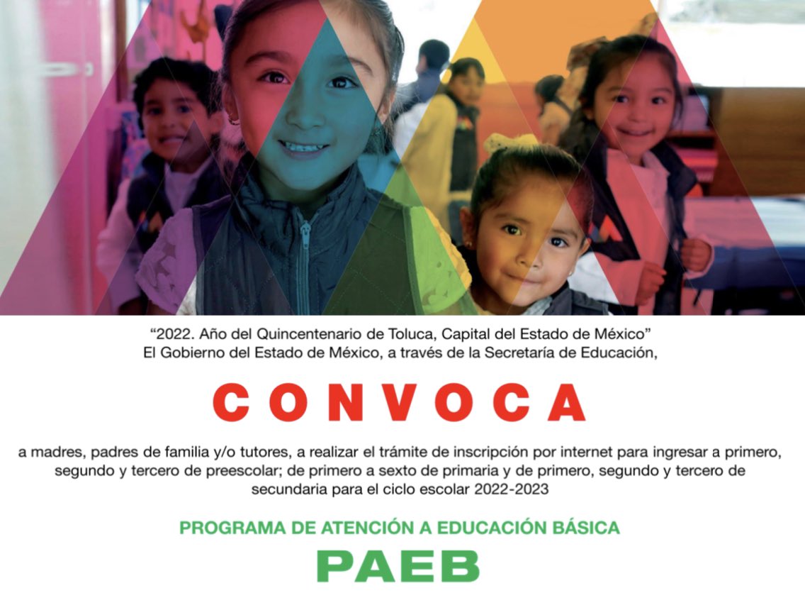 SEB_Edomex's tweet photo. Ya se encuentra habilitado el Programa de Atención a Educación Básica #PAEB, revisa la convocatoria en:
https://t.co/J97ZqNL8wo
Y recuerda que los que los cambios sólo serán en escuelas que cuentan con disponibilidad de espacio, te recomendamos conservar tu lugar asignado. https://t.co/wvHmbK0QNL