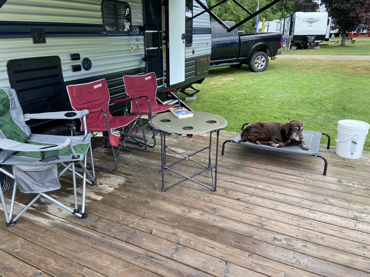 abrightonbell's tweet photo. A gorgeous morning! My home for the next couple days. #campingadventures #SummerReading #motherdaughtertimeaway https://t.co/wJ77QUHzDd