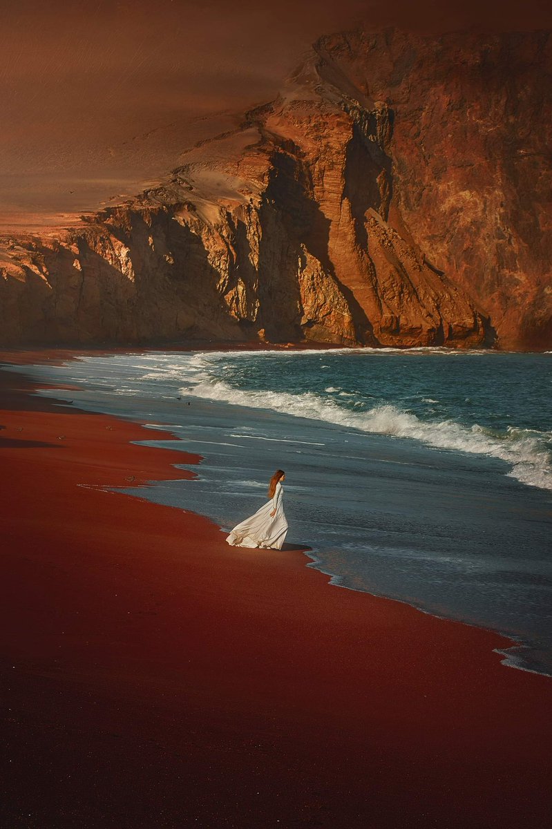 Have you ever seen a red beach?