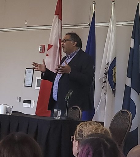 What an excellent way to start day 2 of the 74th ATA Summer Conference! Thank you <a href="/nenshi/">Naheed Nenshi</a> for speaking to and inspiring teachers! #ATASumCon #SumCon #WeAreATA <a href="/albertateachers/">Alberta Teachers' Association</a>