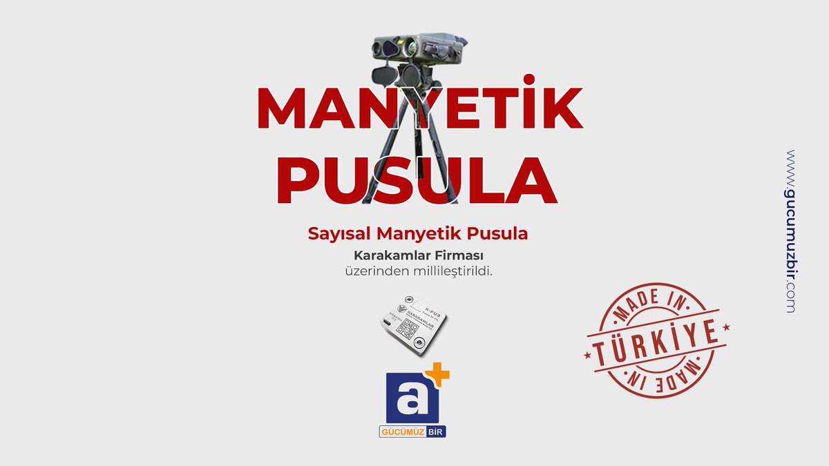 gucumuzbir's tweet photo. Millileştirme çalışmalarımız ara vermeden devam ediyor.

İhracat lisansına tabi ve yurt dışından alımını yaptığımız “Sayısal Manyetik Pusula” Karakamlar Firması üzerinden millileştirildi.

#GücümüzBir #MillileştirmeHamlesi

@aselsan @tcsanayi @savunmasanayii 

@karakamlar https://t.co/VLprQfcbHB