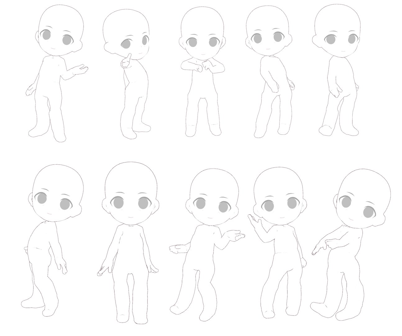 トレス素材ポーズ集 Illust Pose Twitter
