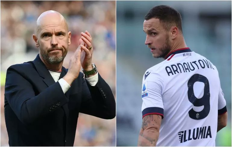Altarserver2020's tweet image. Erik ten Hag is complicit” – Manchester United manager slammed over “shambolic” transfer decision

Manchester United manager Erik ten Hag has been criticised for his role in the shambolic transfer pursuit of Bologna striker Marko Arnautovic.