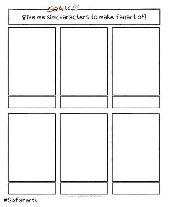 havent done this in a second so send some SONIC CHARACTERS YEAAAH [no oc's pls!] 