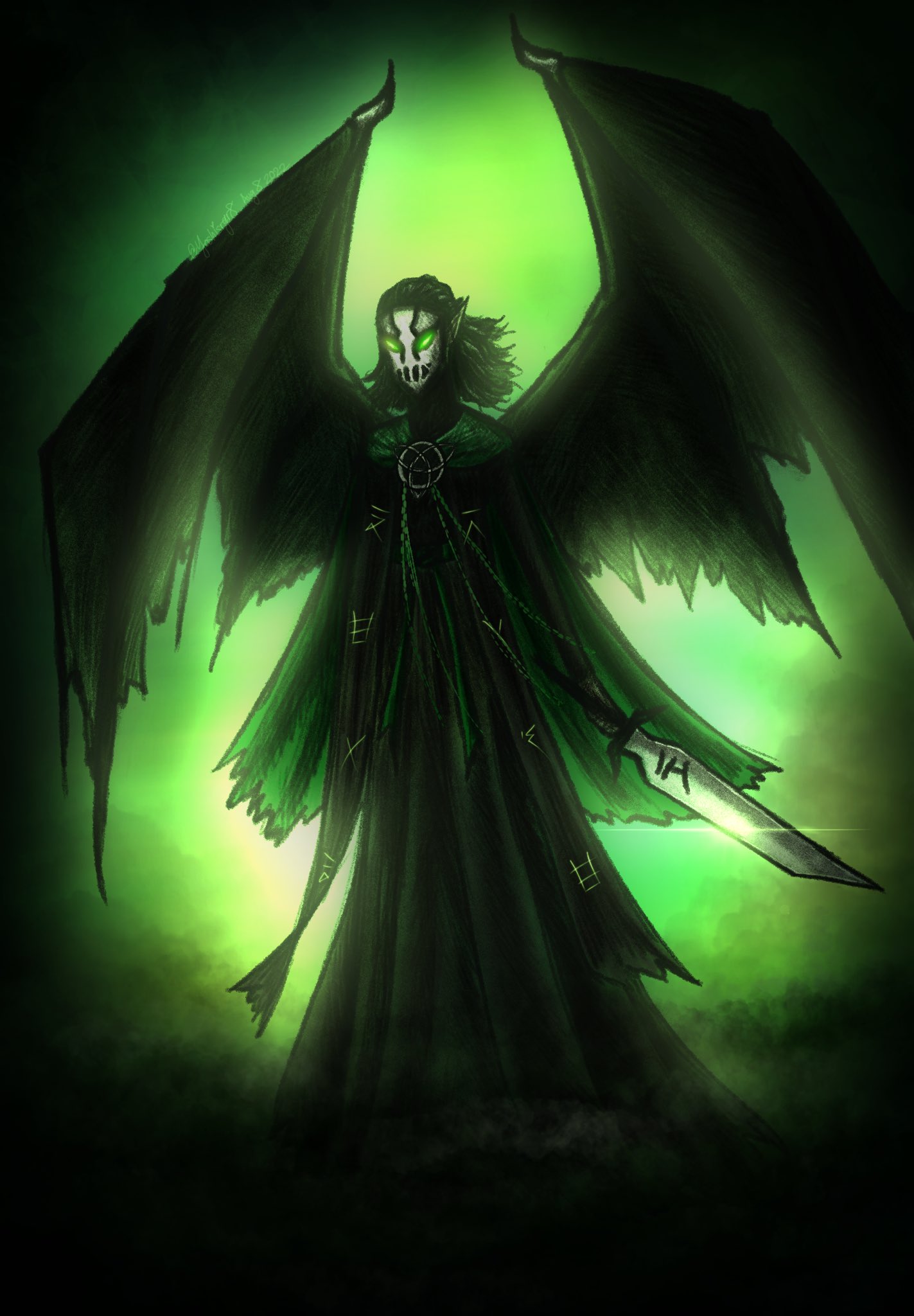 Yoshi5138 on X I finally drew the Skull Sorcerer King Vangelis after idk how long I ve been meaning to draw him since MotM came out but never got around to actually doing it
