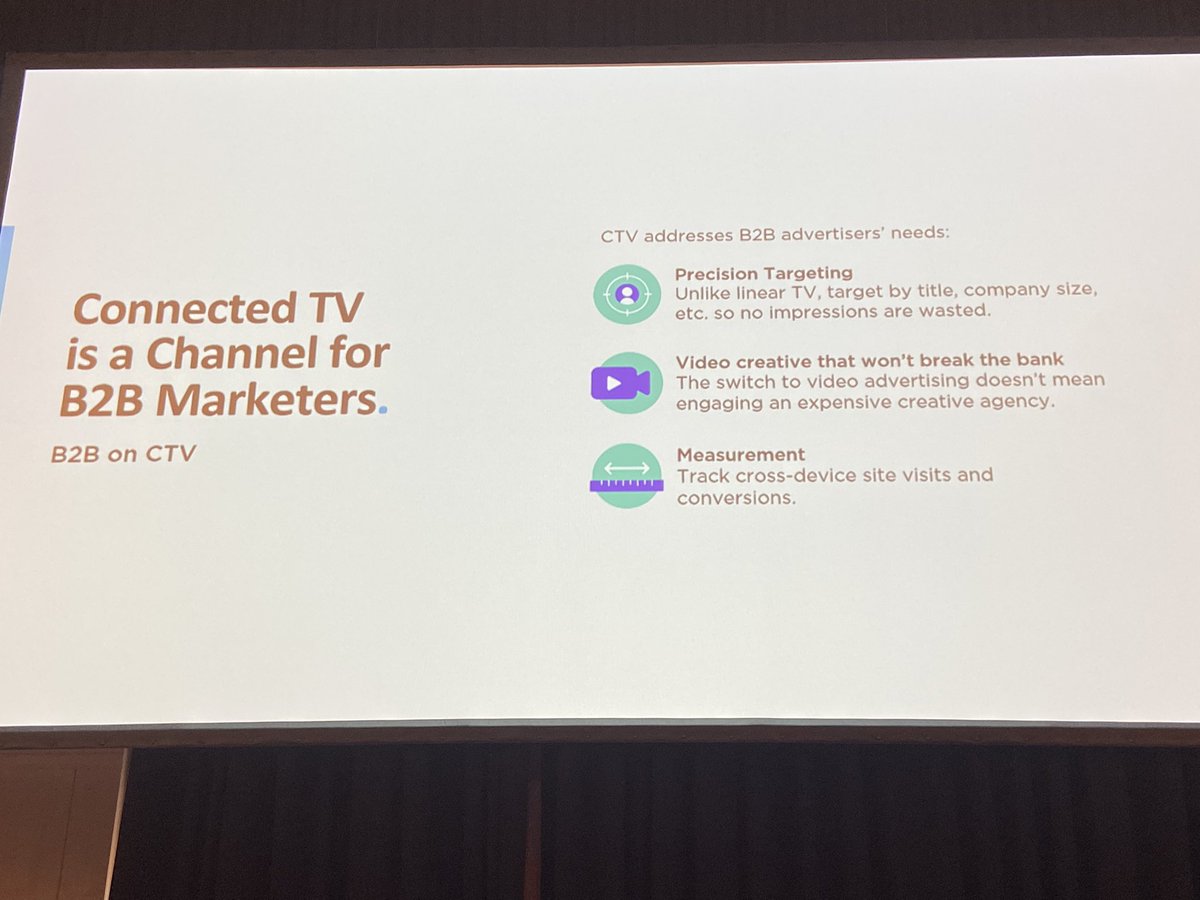 Did you know you can leverage connected TV and track performance? High impact format for #b2b #B2BSMX via <a href="/weareMNTN/">MNTN</a>