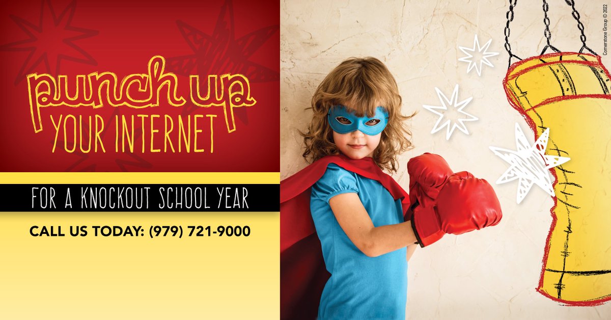 WireStarNetwork's tweet photo. Quit fighting with slow speeds! 🥊

With the beginning of the school year nearing us quickly, make sure your internet plan can handle your family's heavyweight needs for speed! https://t.co/ExVpSCcf4T