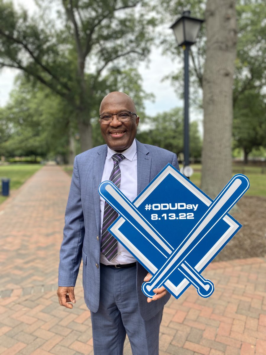 #Takemetotheballgame #Tuesdayhighlights ODU'S Provost, Dr. Agho. Monarch Nation will be taking over @nationals for #ODUDay on Saturday! Tickets available at nationals.com/ODU. #odu #baseball #nationals #oduday