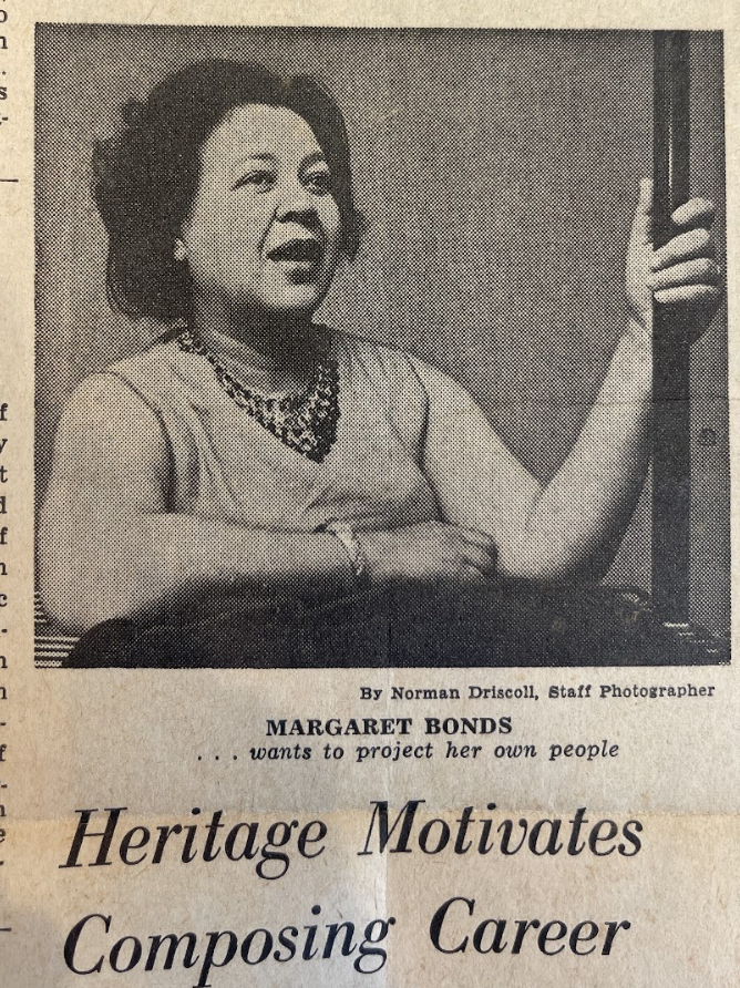 ONEcomposer_1c's tweet photo. "Music has to be human, and people have to like it; it has to move them spiritually and intellectually. I don't think the atonal and serial music has much to do with human emotion–it's so contrived." 

Margaret Bonds in The Washington Post: 
August 14, 1964 https://t.co/OhLLCxEYk1
