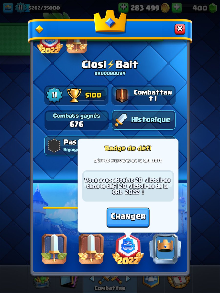 La petite qualif sur le ptit compte ;)