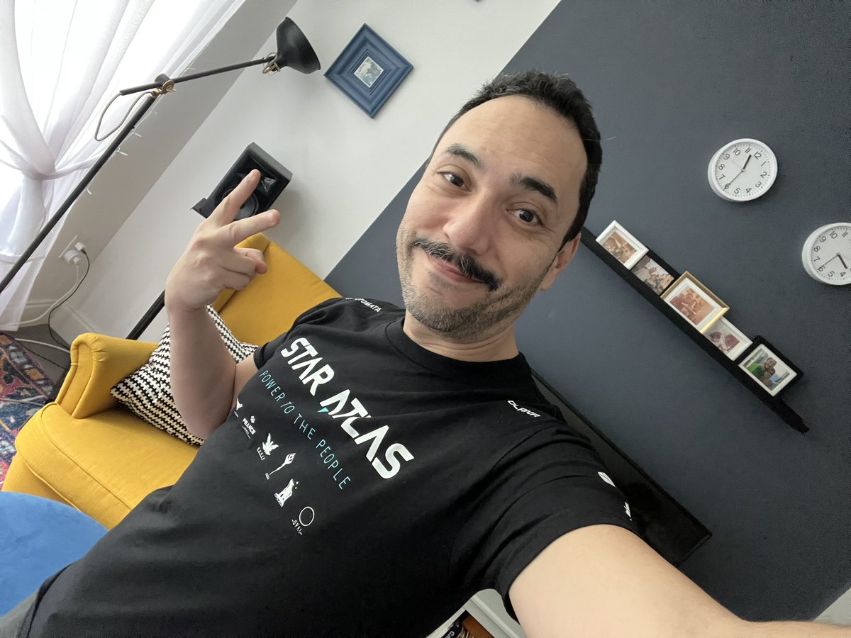 Feeling the <a href="/staratlas/">Star Atlas</a> love. Finally my shirt arrived!!! Thank you <a href="/Santiacc_/">Santi</a> <a href="/DominicVain/">Dominic</a> <a href="/Ashes_LS/">Ashes ✨</a> and all the team 💜 <a href="/star/">STAR</a> #WeAreStarAtlas Woot Woot!