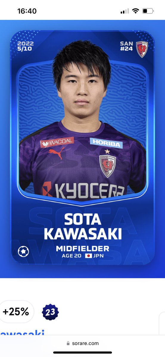 McBrideAce's tweet photo. SORARE GIVEAWAY
Tier 3 under 23s card. 400th win on site so time for a #giveaway. To enter, like, retweet and comment with your sorare username. For new users, DM for instructions. Anyone can enter #sorare https://t.co/3rmXd3COcI