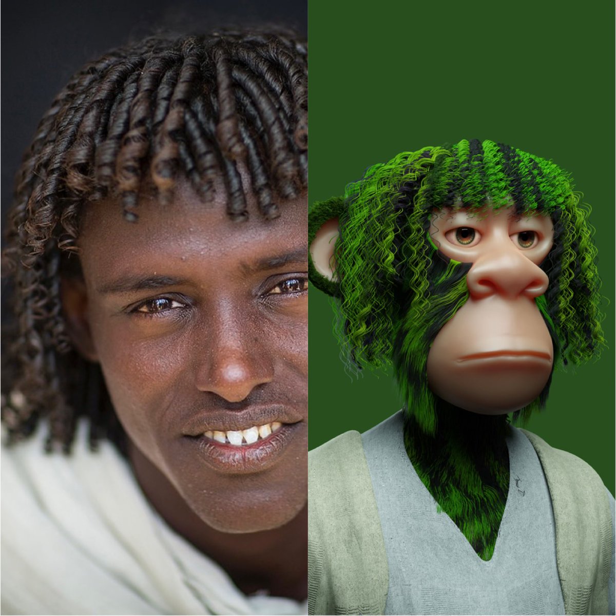 #NFTs  #NFTCommmunity The earliest surviving written mention of the AFAR tribe is from the 13th-century Andalusian writer Ibn Sa'id, who reported that they inhabited the area around the port of Suakin,<a href="/afro_apes/">Afro Apes</a>  (my history is my origin )