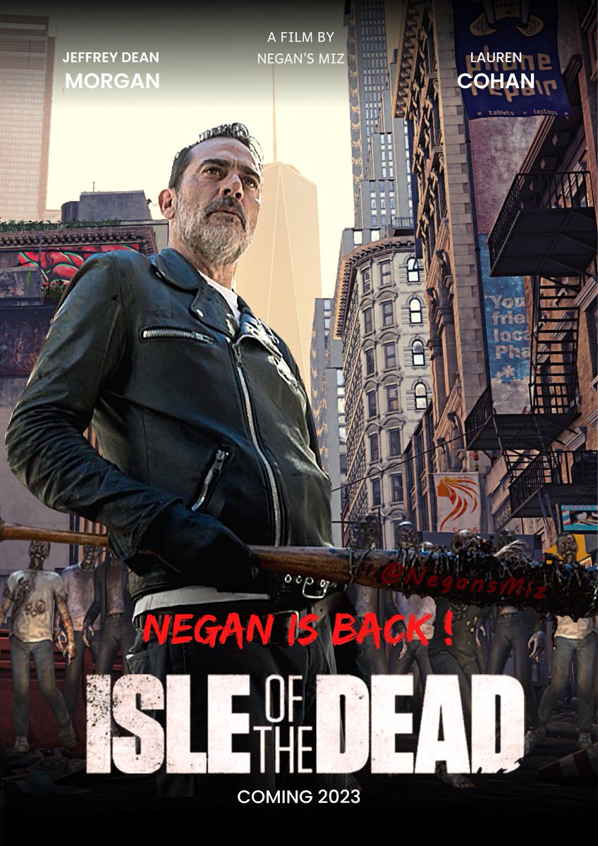 NegansMiz's tweet photo. a woman can dream, no? 👀❤️
#Negan fixes the #IsleOfTheDead 🌇☠️

#TheWalkingDead #spinoff #fanedit #fanposter #funart #funposter https://t.co/Yks9lXwh4a