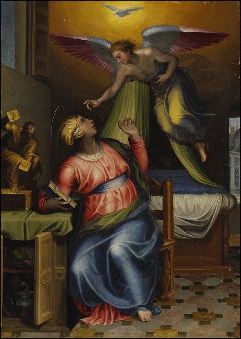 The Annunciation,
🎨Marcello Venusti, 
 1570 https://t.co/aIj4tuRCVd