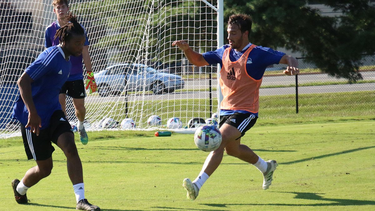 DelawareMSOC's tweet photo. First official practice is in the books ☑️ https://t.co/JBz6DBzfuj