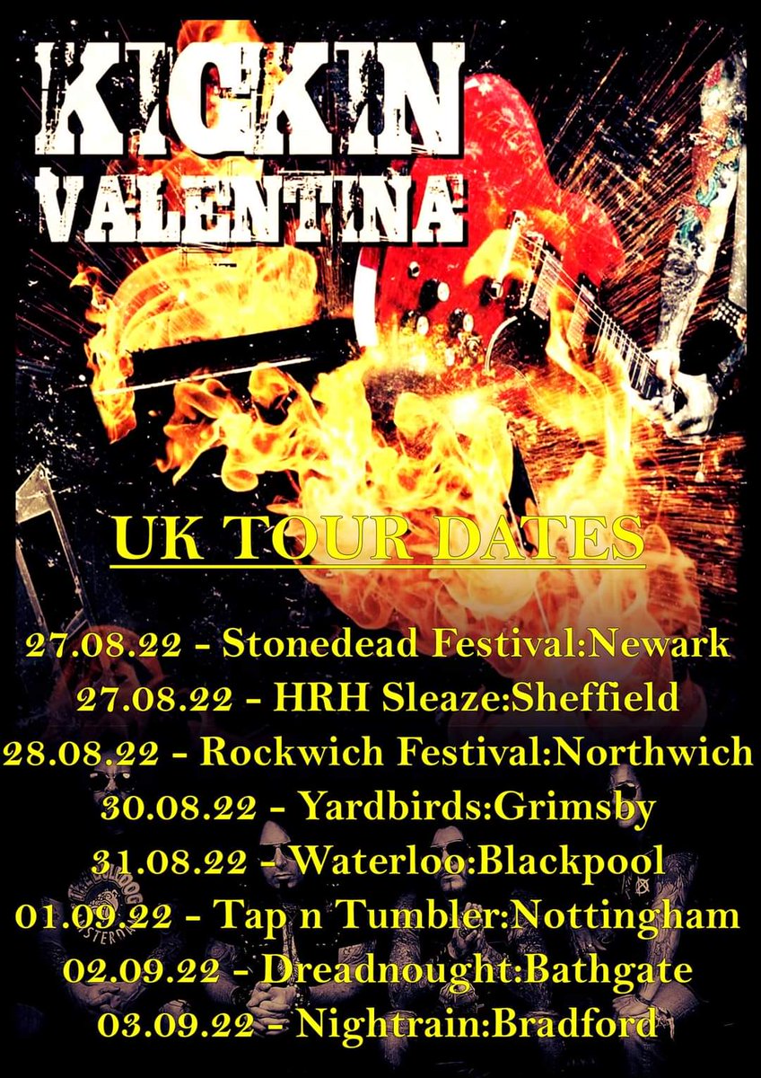 jimmy_berdine's tweet photo. U.K. FALL TOUR! @TheWaterloo_BPL @Stonedead_fest @HRHSleaze @rockwichrocks @YardbirdsRock @Dreadnoughtrock @theTapNTumbler @NightrainVenue #UnitedKingdom @KickinValentina @pampillonh @Fireworks_Mag https://t.co/UKWkYojJLD