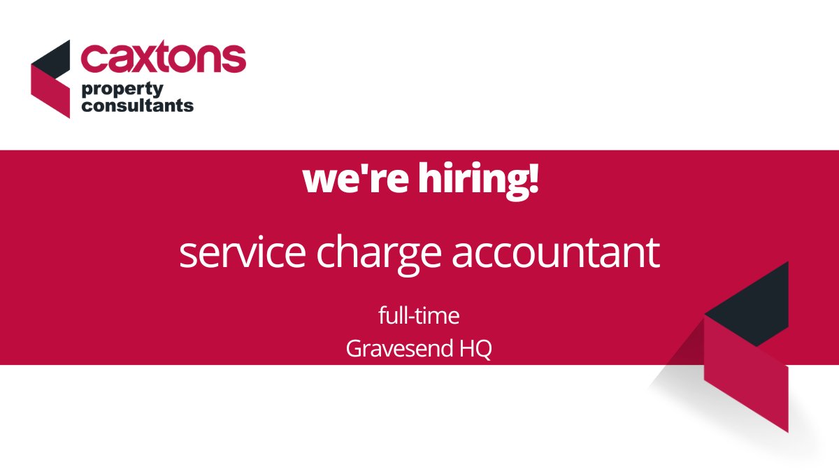Caxtons Property Consultants (@caxtonsproperty) on Twitter photo Are you a Service Charge Accountant with property experience who is keen to join a successful and forward thinking team? To apply, please contact Deborah Preston: dpreston@caxtons.com
Job description: bit.ly/3zIXllb
#JobsInKent #AccountancyJobs #ServiceChargeAccountant Are you a Service Charge Accountant with property experience who is keen to join a successful and forward thinking team? To apply, please contact Deborah Preston: dpreston@caxtons.com
Job description: bit.ly/3zIXllb
#JobsInKent #AccountancyJobs #ServiceChargeAccountant