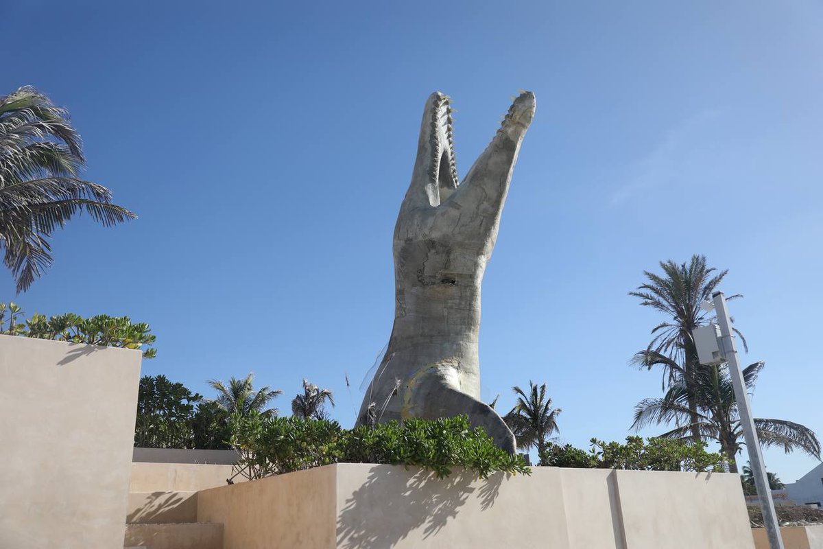 MauVila's tweet photo. Ya abrió sus puertas el "Museo del Meteorito" en #Progreso para que familias progreseñas y visitantes puedan conocer más sobre la historia de los dinosaurios y el meteorito que los extinguió. 🦖 (1/2) https://t.co/emE58kSiZL
