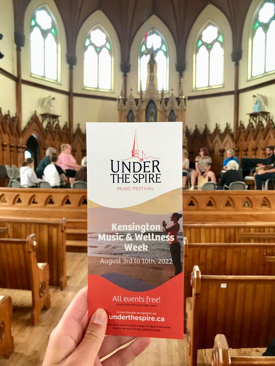 wellbeingPEI's tweet photo. Thanks to @underthespire_ for hosting us at the Introduction to Music Therapy session for Kensington Music &amp; Wellness Week! 🎶

We learned a lot about the way music therapy supports development, health and well-being and appreciated the welcoming environment. https://t.co/XwVT53mSgP