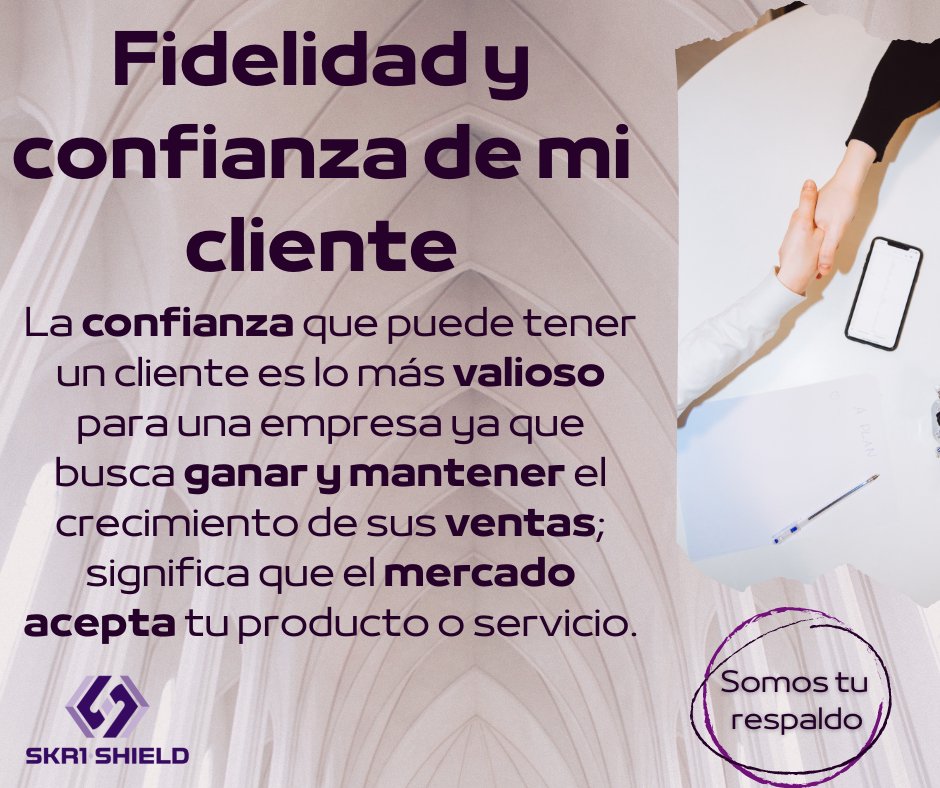 SKR1SHIELD's tweet photo. ¡Crea un vínculo emocional y experiencias positivas para tu consumidor!
https://t.co/AdAMEWpFDL
¡Somos tu respaldo! 
#SAPBusinessOne #SKR1SHIELD #consumidor #clienteleal https://t.co/h9oYXBH3Vu