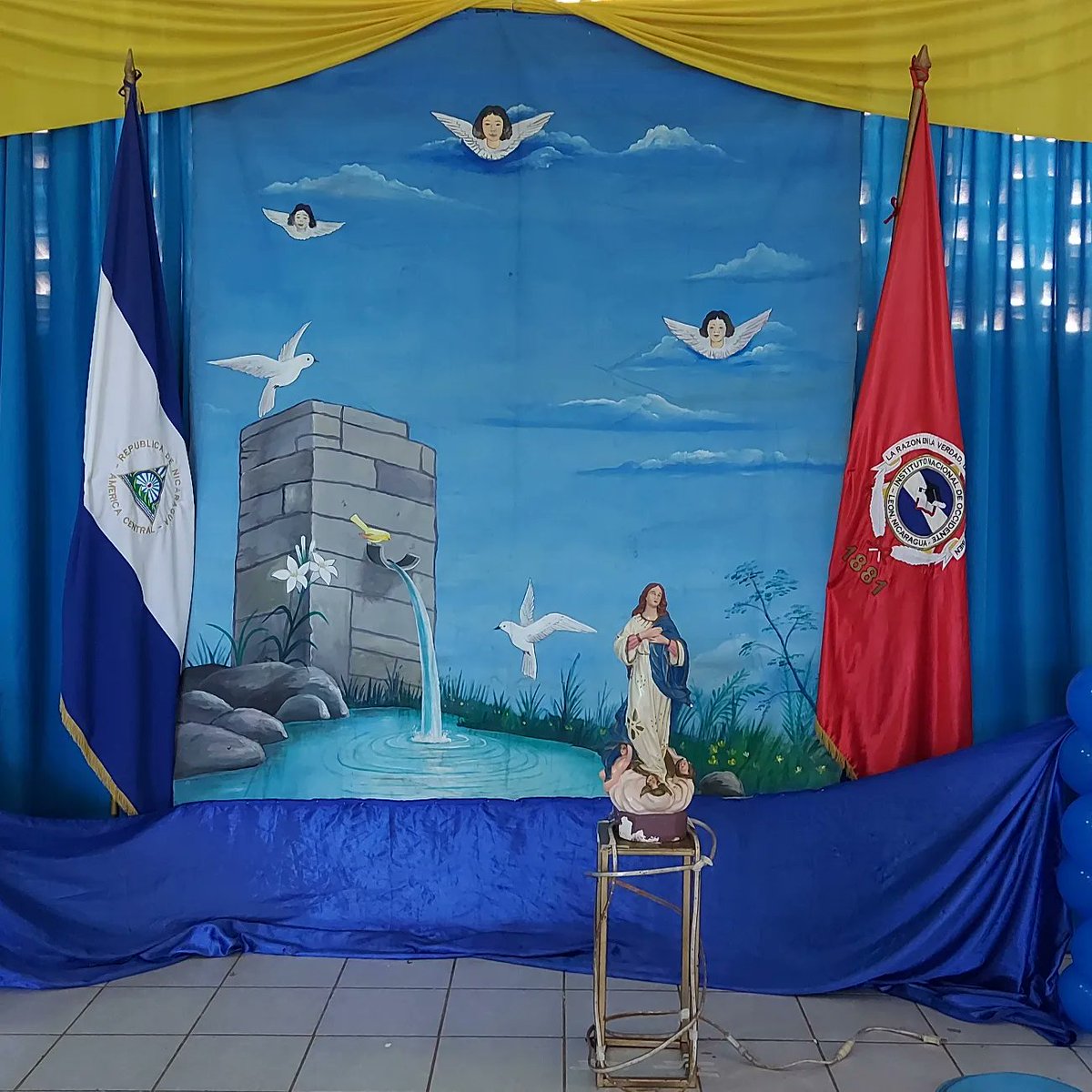 INOBML1's tweet photo. #EnVictoriasEducativasPorGraciaDeDios
#CorazónsiemprerojoINOBML.
Nuestra Comunidad Educativa del Instituto Nacional de Occidente-Benito Mauricio Lacayo se prepara para celebrar el 75 aniversario de Penitencia de nuestra Asunción de María. https://t.co/6rrxyCSKDR