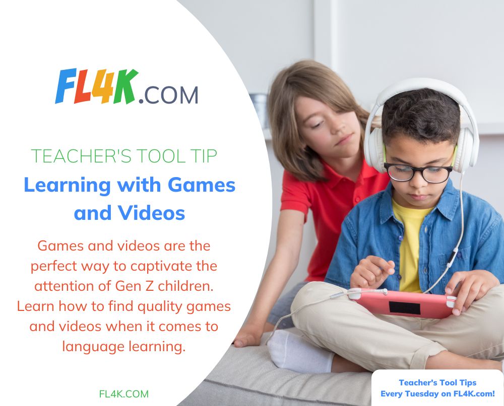 💡It's Tool Tip Tuesday! Here's today's tip:
Games and videos are the perfect way to captivate the attention of Gen Z children. Learn how to find quality games and videos when it comes to language learning in today's post: fl4k.com/blog/learning-…

#langchat #spanishteachers