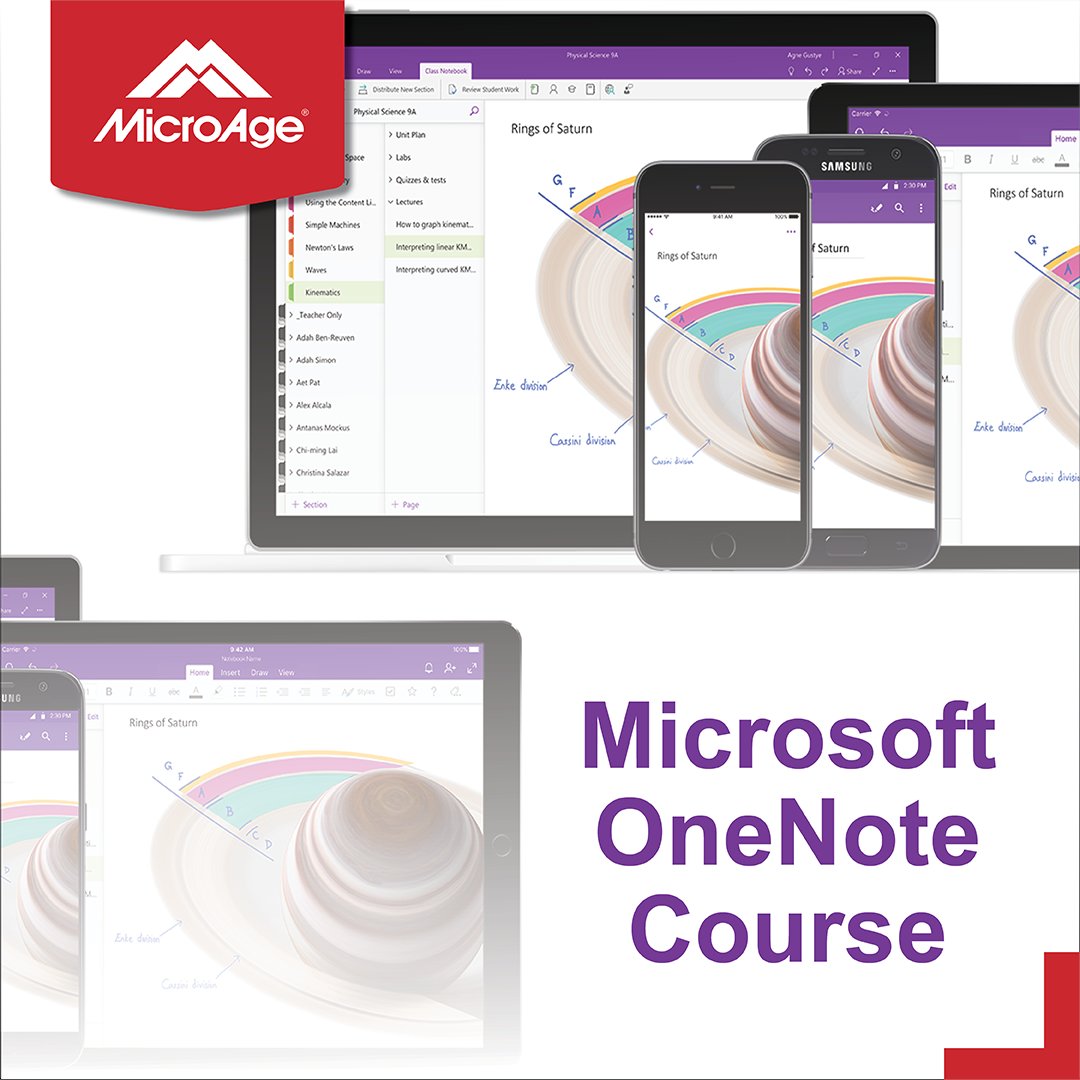 OneNote is much more than digital notebook in your pocket, or on your desktop. Learn what #OneNote can do for you with #MicroAgeRegina. 

Request class dates for August, or register for this September at bit.ly/MicroAppTraini…

#M365 #ComputerTraining #OnlineLearning