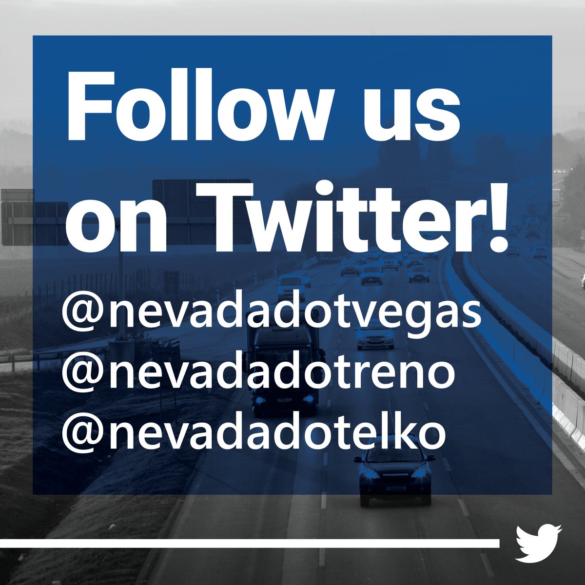 nevadadot's tweet photo. Did you know that it’s National Traffic Awareness Month? Be better prepared to drive safely by than turning on notifications for your regional NDOT Twitter account. That way, you’ll never miss construction updates and traffic alerts for your area again! 🔔 @ZeroFatalsNV https://t.co/gxC06KfanN