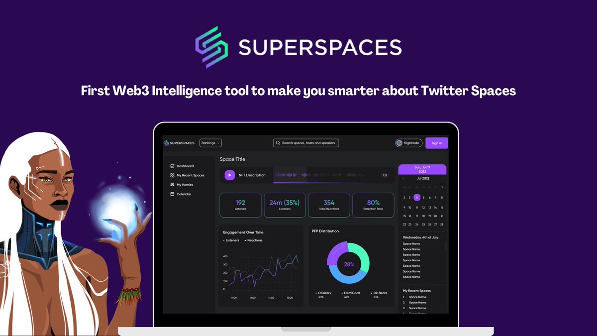 Changing the game for Twitter Spaces, one speaker &amp; listener at a time 🗣

First sneak peek of the dashboard 👀