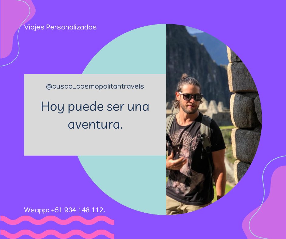 CuscoCosmo's tweet image. Hagamos de que cada dia cuente la mejor inversión es gastar tu dinero en viajes. 🙌💯🇵🇪😊
