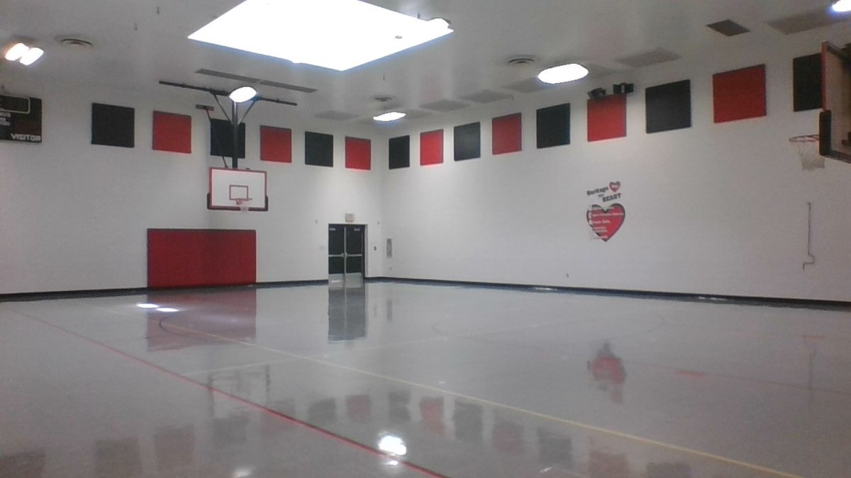 Heritage  Gymnasium: Thank you custodians. 
2022-2023  Ready for kids to play.