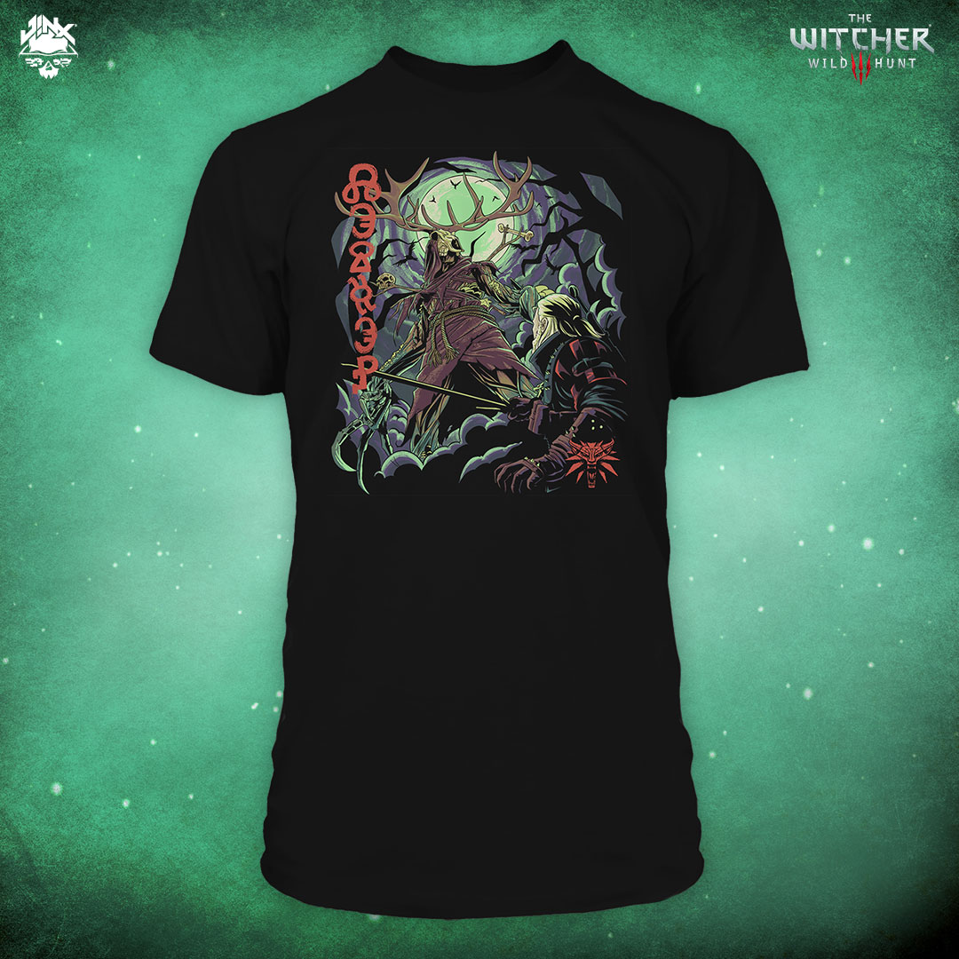 The woodcutters clearing the woods
No trophies are included with this tee – you need to go hunt your own leshen for one of those.

Shop now: bit.ly/3ADaHyK