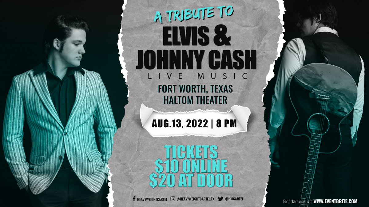 Elvis &amp; Johnny Cash Fan's! This one's for you!🎶

TICKETS 👇🏻
eventbrite.com/o/heavy-weight…