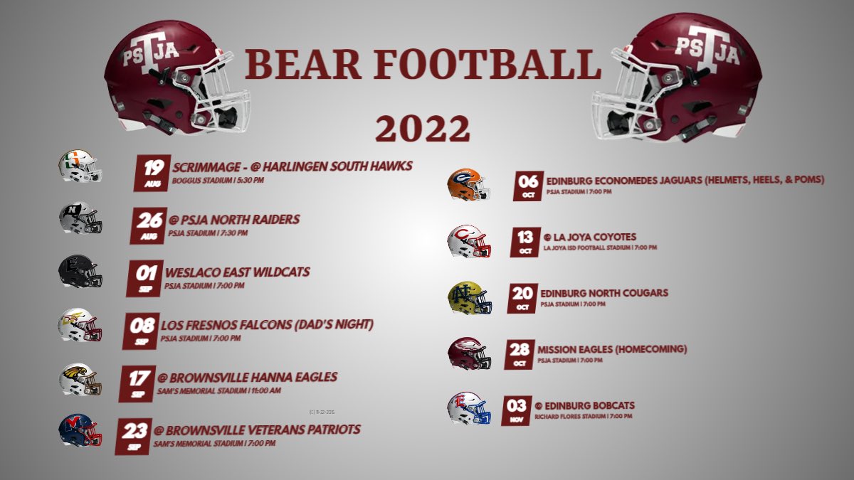 PSJA Bear Football tweet media