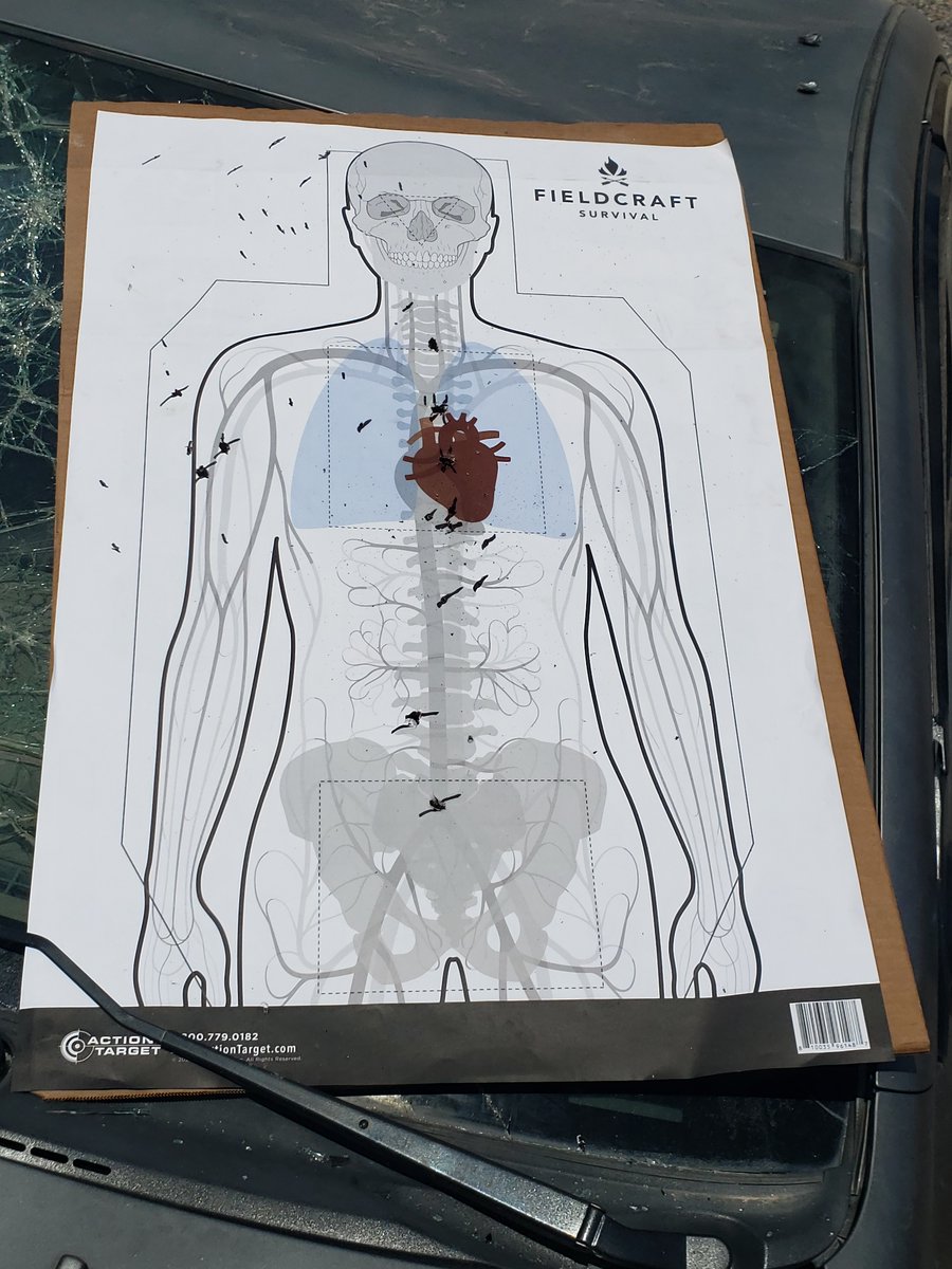 fieldcrafttweet's tweet photo. Fieldcraft Survival Targets are available through @ActionTargetInc . This particular silhouette was used in a skipped round demonstration in a vehicle course we taught. Anatomy is important when you are learning to stop a threat. #spalling #9mm #fmj https://t.co/P2UsjnS7i6