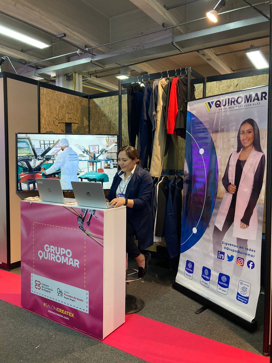 Laura_NietoG's tweet photo. Con el apoyo de @camaracomerbog 10 empresas del Cluster Prendas de Vestir #ClusterCCB, participan en la IV versión de Createx - Salón de la Industria Textil para la Confección @CorferiasBogota ofertando insumos, maquinaria, tecnología y servicios transversales para el sector. https://t.co/ApZqVZYUJM