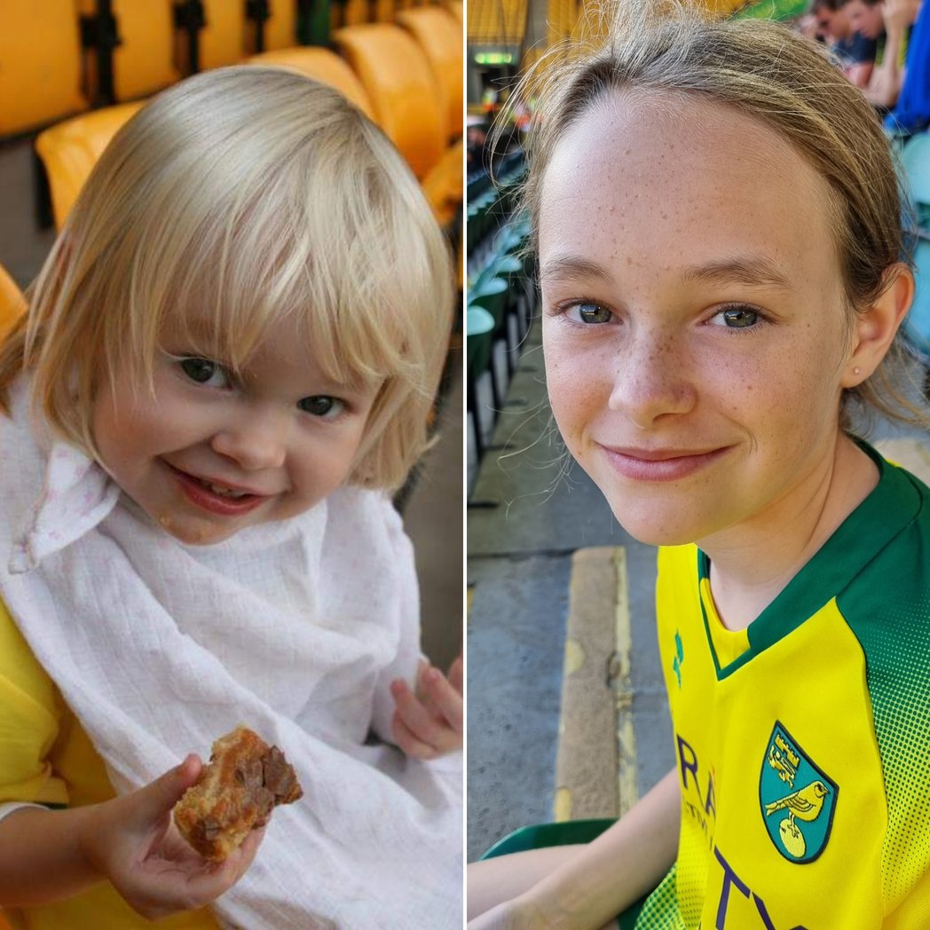 10 years, to the day!!

Since Pollyanna first visited Carrow Road, to watch an open training session..

Today, we're hoping for a City win, in the Carabao Cup.. Come on City!!

💛💚

#DaddyDaughterDate #CarrowRoadIversary