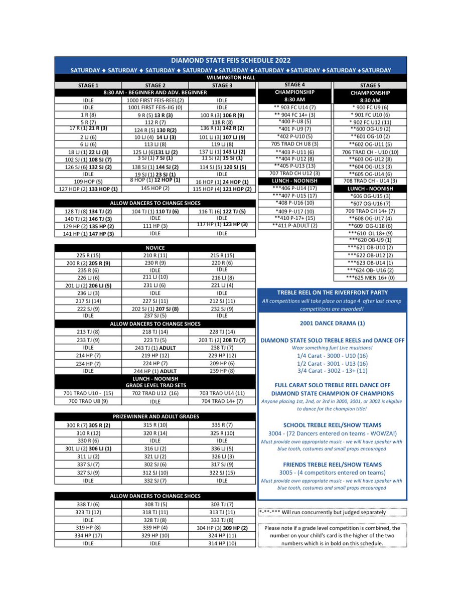 Our Feisanna Schedules have been released!
Check them out now!