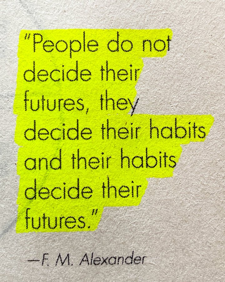 DrFrankLipman's tweet photo. On Habits https://t.co/VLvalmPgEM