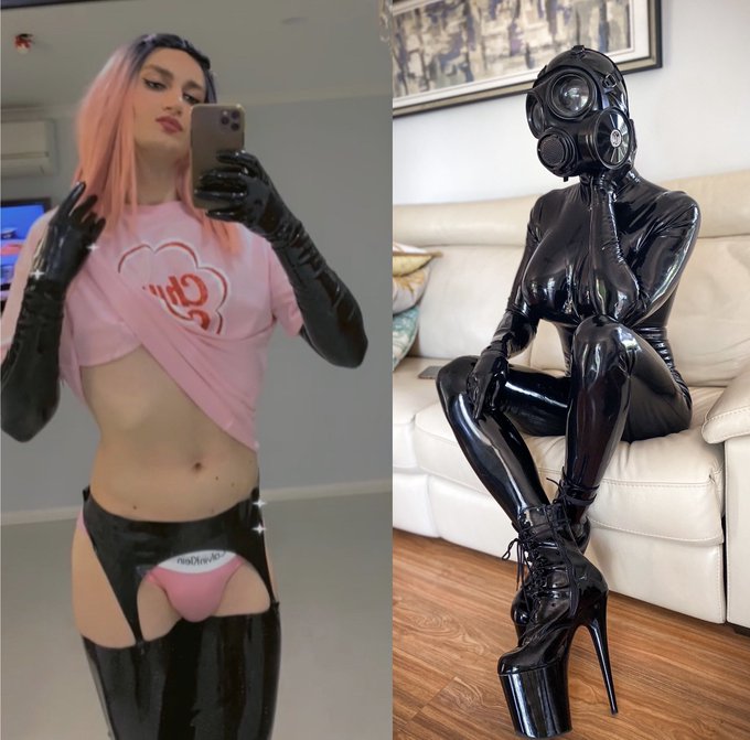 my kind of glow up 💫🖤 https://t.co/6ertAlGOQT<a href="/tag/latex"class="tags"><span>#latex</span></a><a href="/tag/catsuit"class="tags"><span>#catsuit</span></a><a href="/tag/rubberdoll"class="tags"><span>#rubberdoll</span></a>