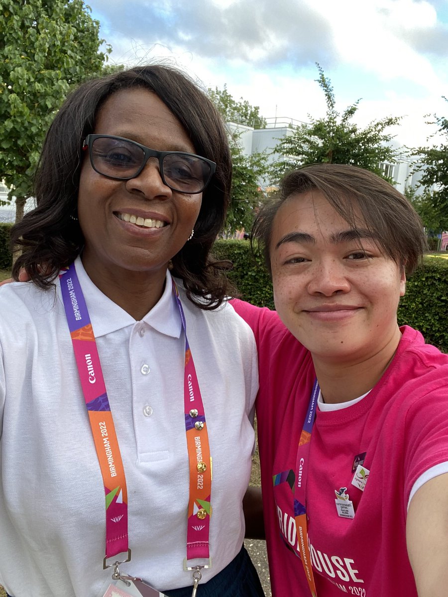 Reflecting on my time at the #CWG2022 and the special people I encountered. The first pin badge I received mean so much. #pridehouse #Comonwealthgames2022