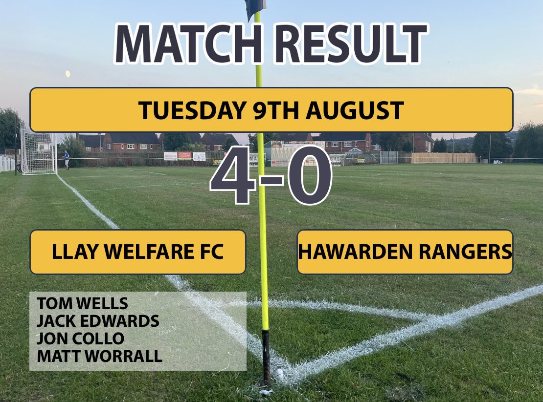 Llay_WelfareFC's tweet photo. Great win from the lads tonight goalscorers 

@tmw1005 ⚽️ Sponsored by AST Plastic Containers

@JackTheSuperEd ⚽️ Sponsored by AST plastic Containers

@ColloJonathan ⚽️ Available for sponsor

@matthewworr95 ⚽️ sponsored by @ark_bar &amp; The Break Room Llay https://t.co/PC4e6QhILp