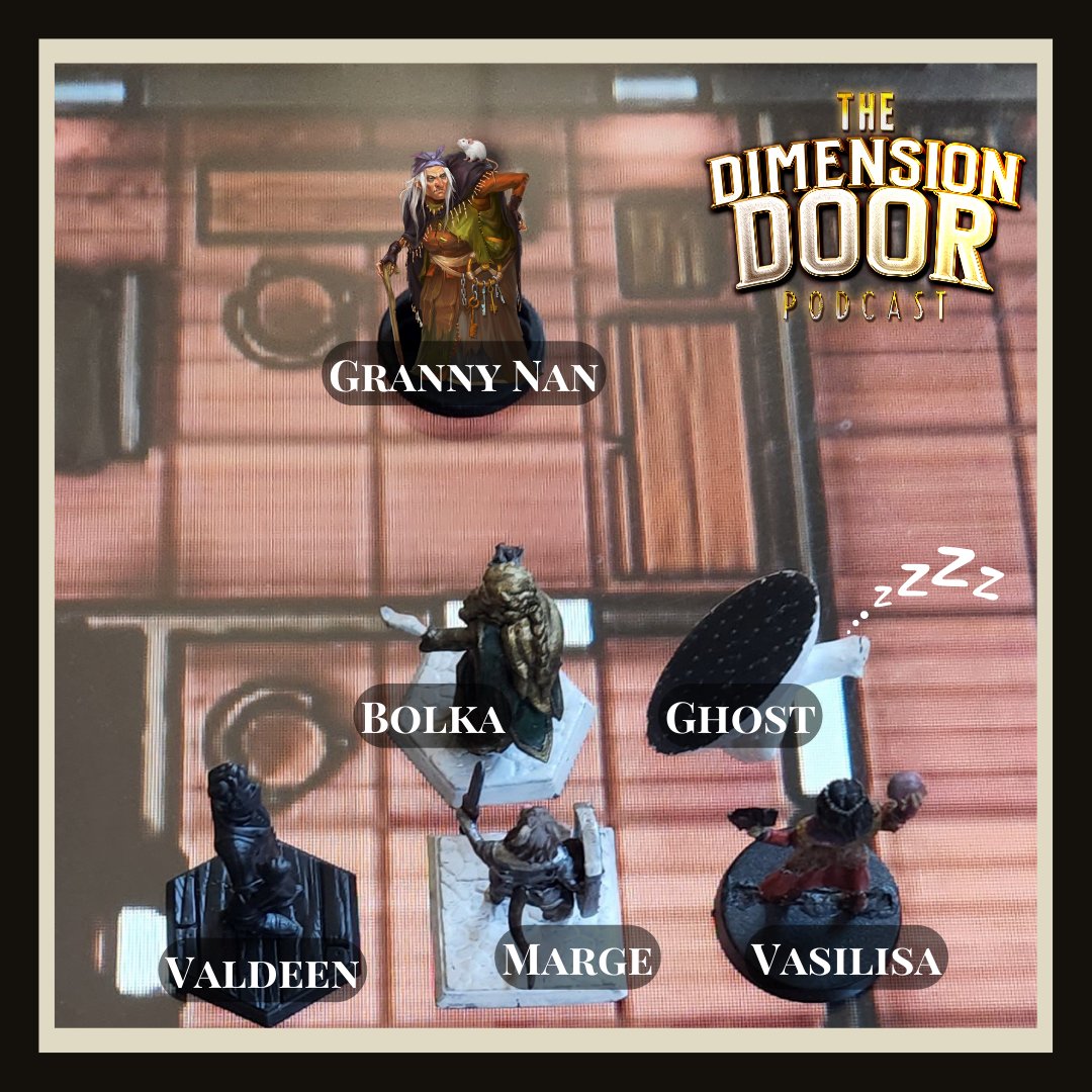 DimensionPod's tweet image. 🕰️Tick Tock Goes the Clock...❄️

Dragon?✔️
Opera Singer?✔️
Creepy Childlike Monster?✔️
Evil Witch?✔️

What else awaits in the clocktower?👀

New episode of #DimensionDoor up tomorrow!🎧

#Pathfinder #Paizoverse #TTRPG #ActualPlay #ReignOfWinter #DnD